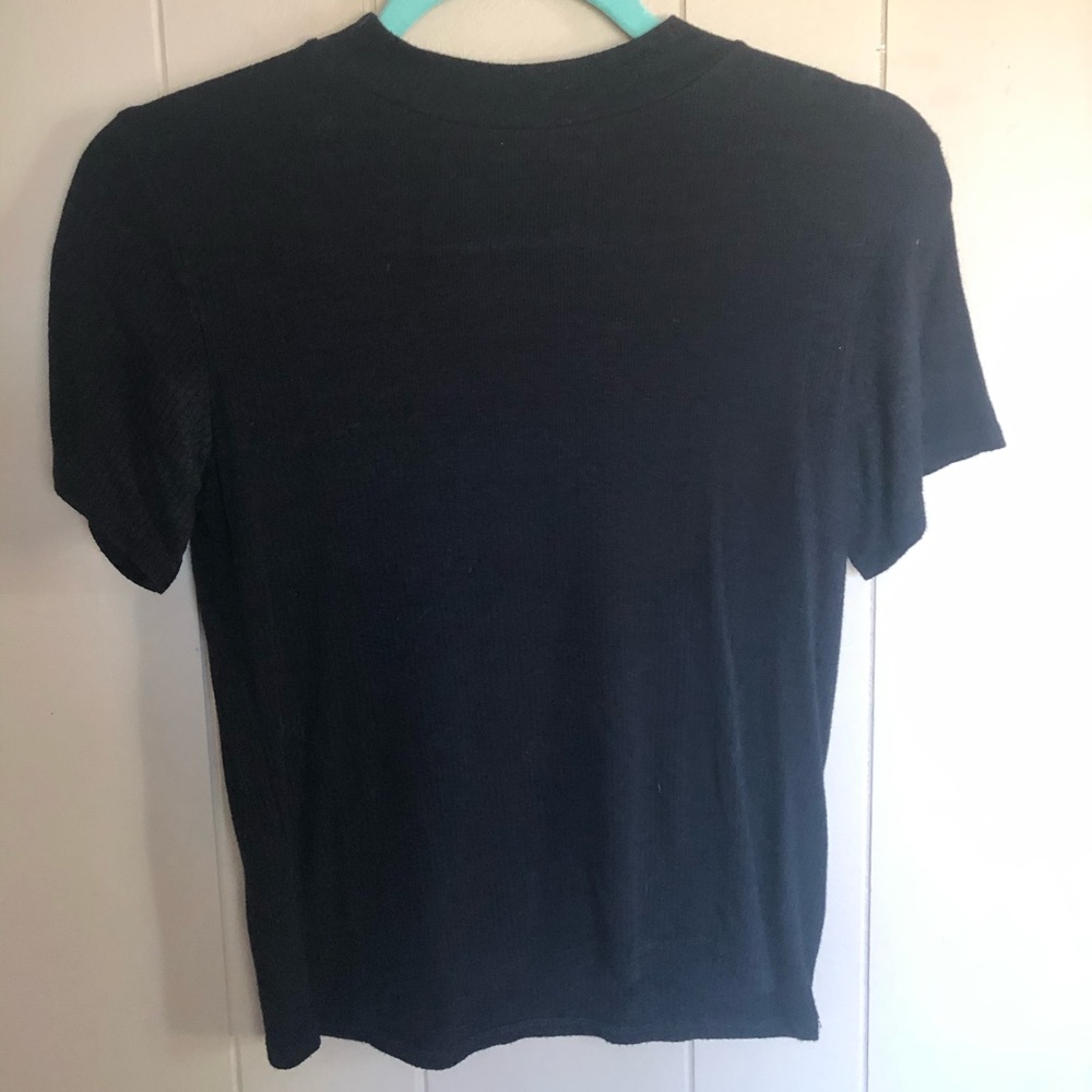 black mock neck
